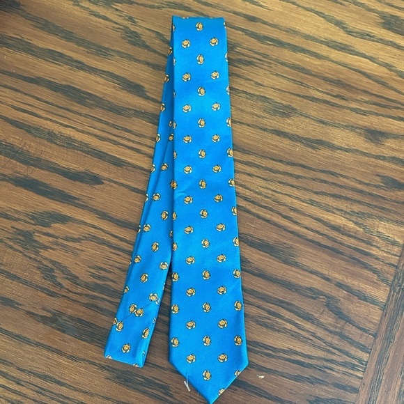 Vilebrequin Other - Vilebrequin Silk Blue 2” Tie Orange Crabs Made in Italy 50” Long